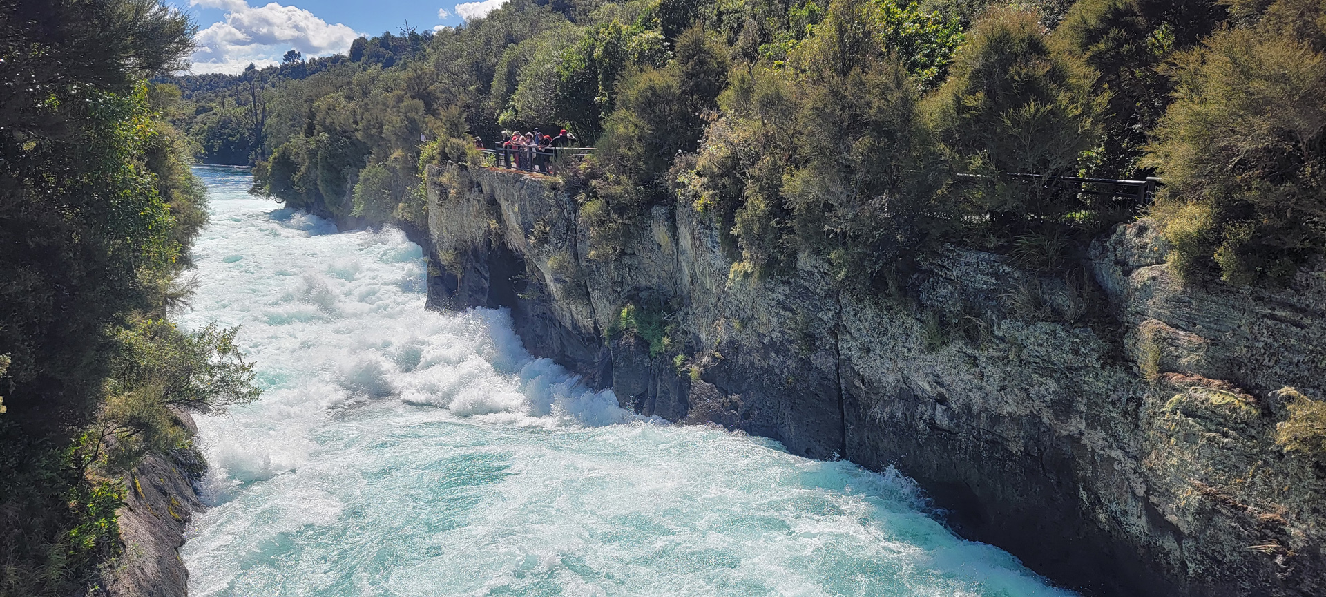 Huka Falls location filming of Lord of the Rings, Taupo, NZ