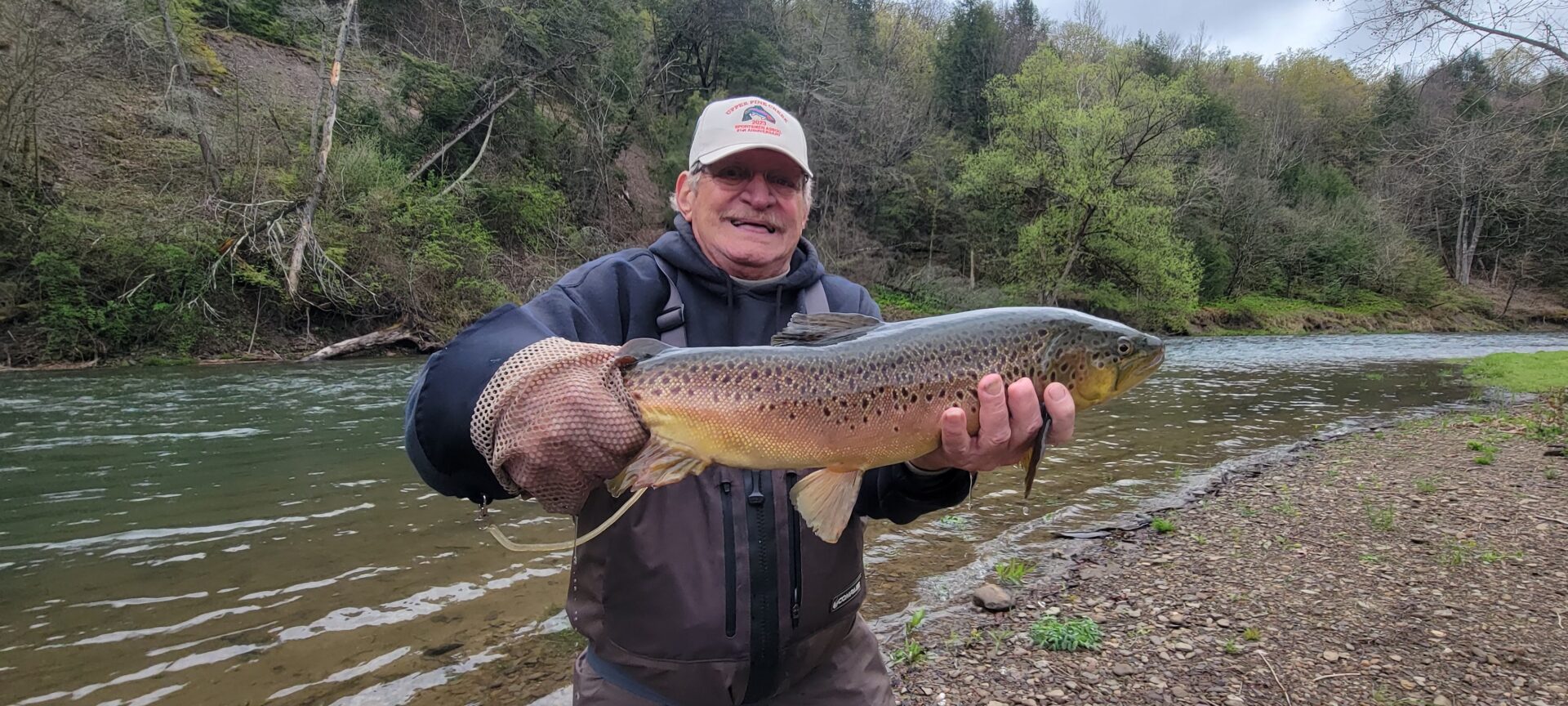 Fred Hollar with BIG Brown Trout